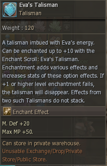 Eva's Talisman