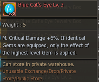 Blue Cat's Eye Lv. 3