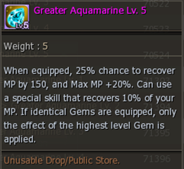 Greater Aquamarine Lv. 5