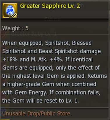 Greater Sapphire Lv. 2