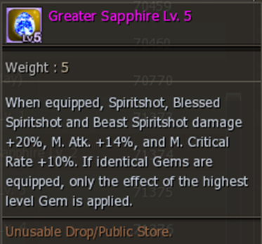 Greater Sapphire Lv. 5