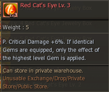 Red Cat's Eye Lv. 3