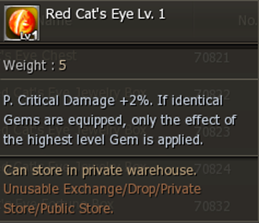 Red Cat's Eye