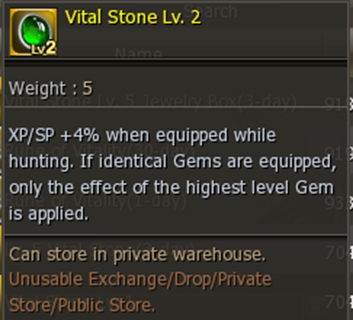 Vital Stone Lv. 2