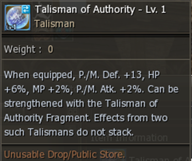 Talisman Of Authority